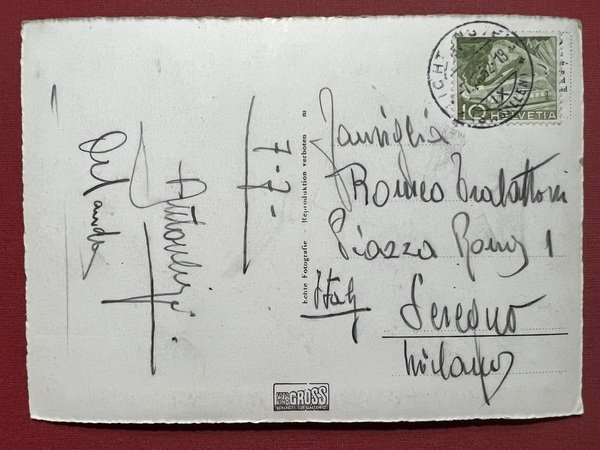 Cartolina - Svizzera - Lichtensteig - 1952