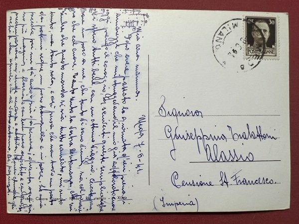 Cartolina - Meda - Particolare Monumento ai Caduti - 1941