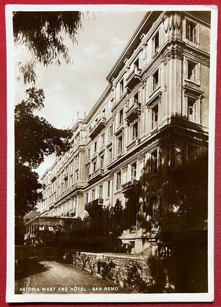 Cartolina - Astoria West end Hotel - Sanremo - 1940