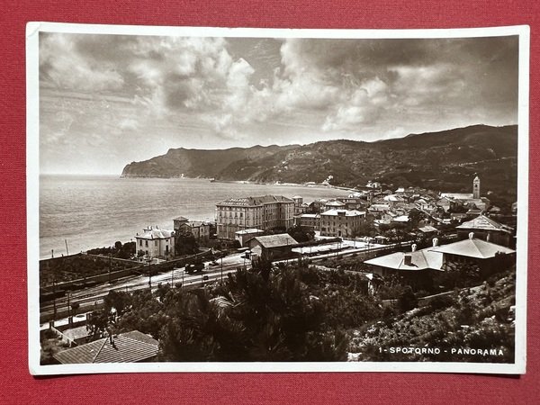 Cartolina - Spotorno (Savona) - Panorama - 1934
