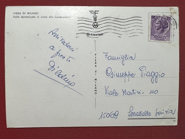 Cartolina - Fiera di Milano - Folla Domenicale in visita …