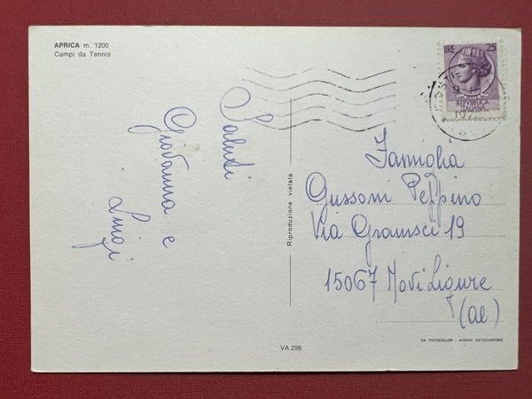 Cartolina - Aprica ( Sondrio ) - Campi di Tennis …