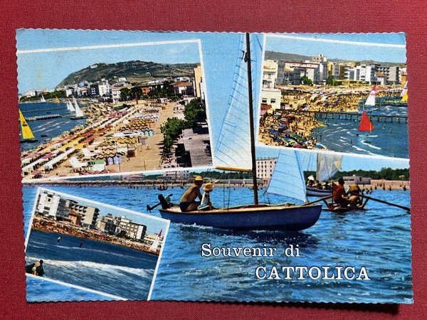 Cartolina - Souvenir di Cattolica ( Rimini ) - Vedute …