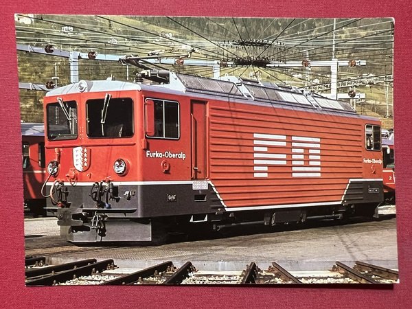 Cartolina - Furka - Oberalp-Bahn - Lokomotive Ge 4/4 III …