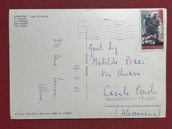 Cartolina - Sirmione ( Brescia ) - Lago di Garda …