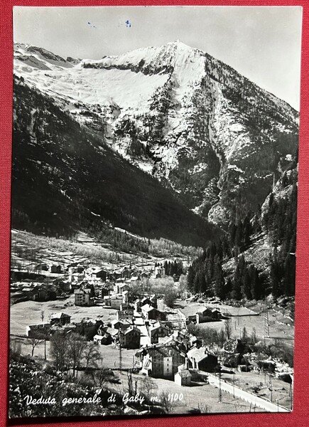Cartolina - Veduta Generale di Gaby - 1960