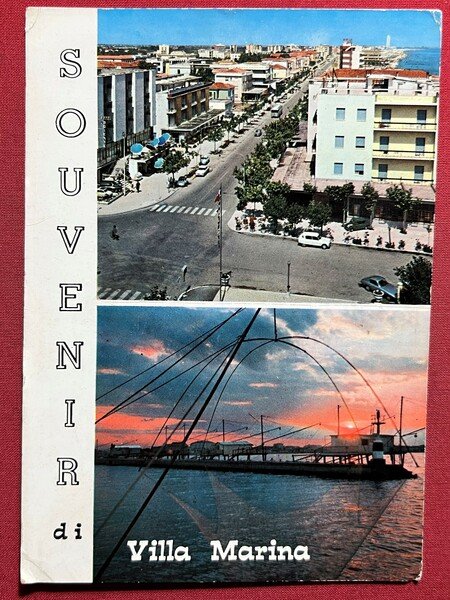Cartolina - Souvenir di Villa Marina ( Rimini ) - …