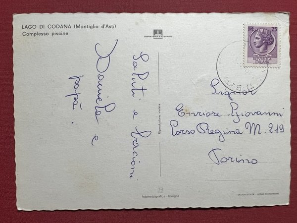 Cartolina - Lago di Codana ( Montiglio d'Asti ) - …