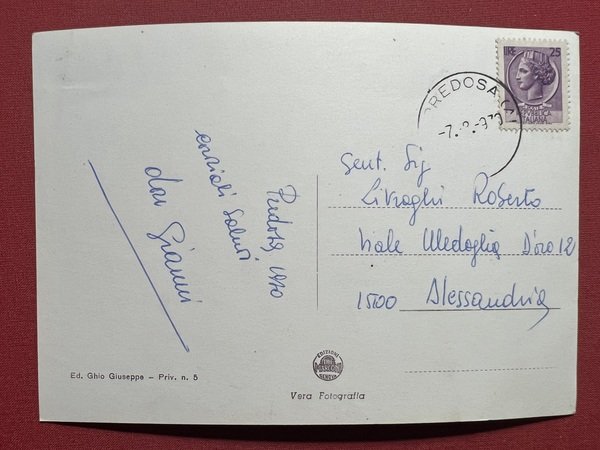 Cartolina - Predosa ( Alessandria ) - Panorama - 1970