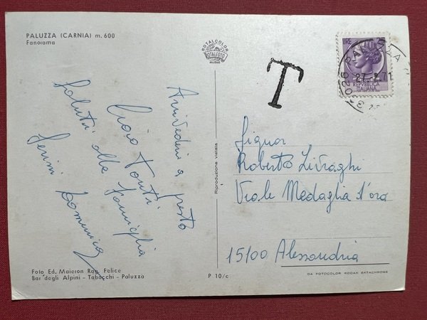 Cartolina - Paluzza - Panorama - 1971