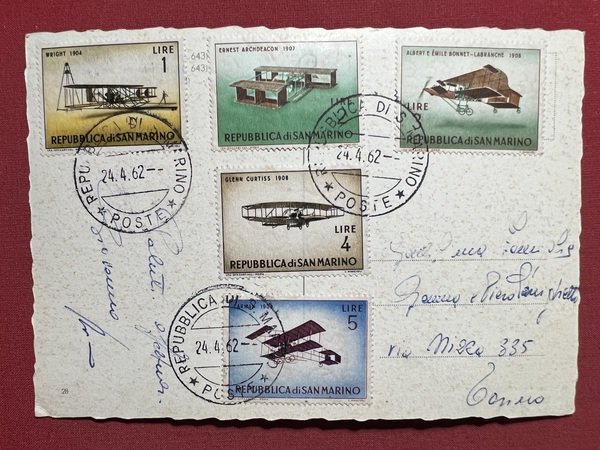 Cartolina - Costumi di San Marino - Vedute diverse - …