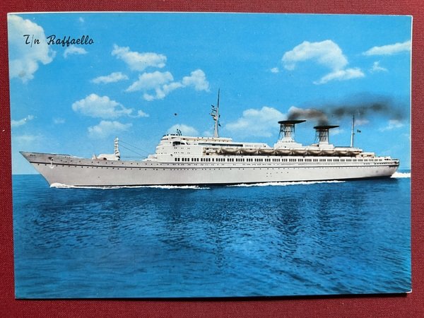 Cartolina Navi - T/N Raffaello - 1970 ca.