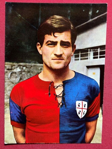 Cartolina Sport Calcio Cagliari - Calciatore Rizzo Francesco - 1966