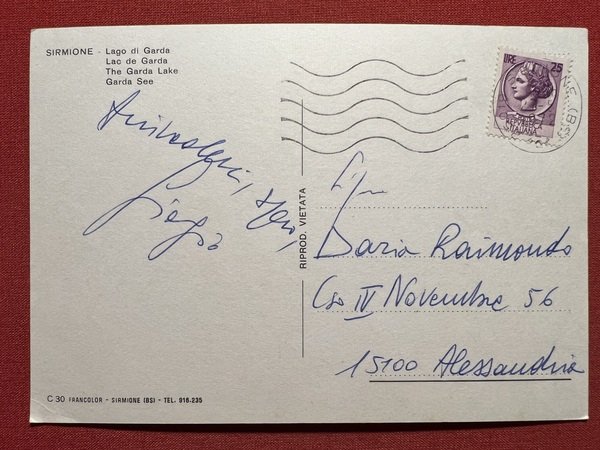 Cartolina - Sirmione ( Brescia ) - Lago di Garda …