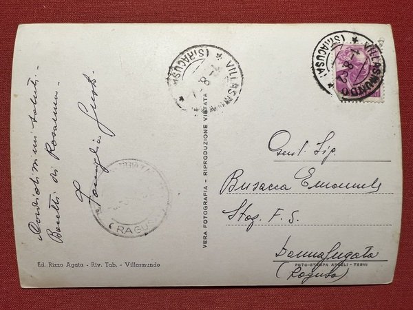 Cartolina - Villasmundo ( Siracusa ) - Chiesa Madre - …