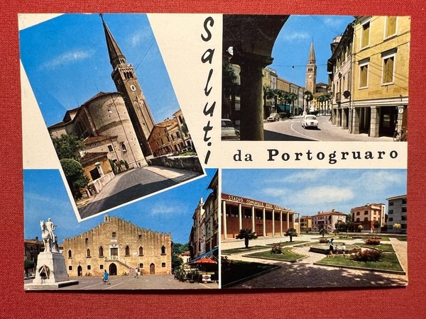 Cartolina - Saluti da Portogruaro ( Venezia ) - Vedute …