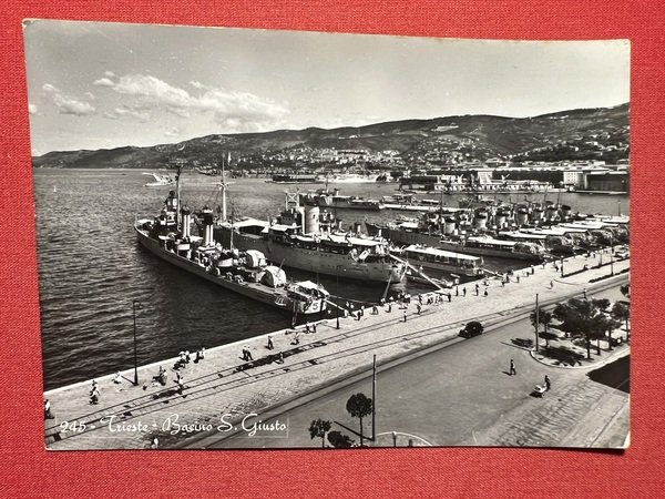 Cartolina - Trieste - Bacino S. Giusto - 1967