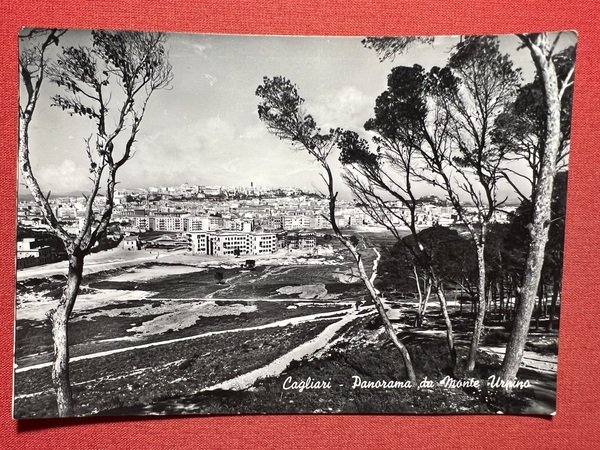 Cartolina - Cagliari - Panorama da Monte Urpinu - 1954