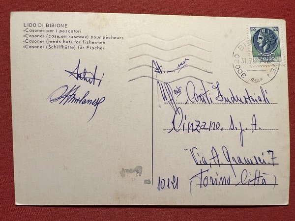 Cartolina - Lido di Bibione ( Venezia ) - Casone …