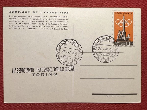 Cartolina - Exposition Internationale des Sports sous le Patronage du …