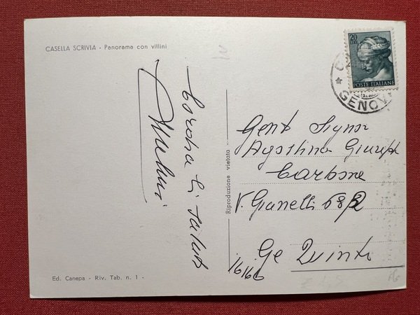 Cartolina - Casella Scrivia ( Genova ) - Panorama con …