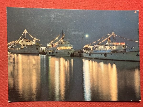 Cartolina - Rimini - Nave addette al Trasporto dei Turisti …