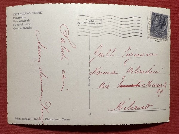 Cartolina - Chianciano Terme ( Siena ) - Panorama - …