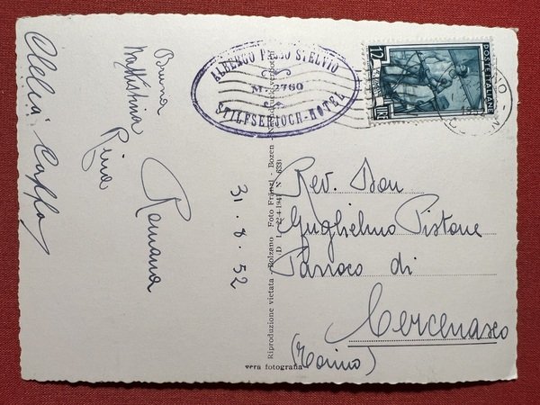 Cartolina - Passo dello Stelvio colla Cima Tre Lingue - …