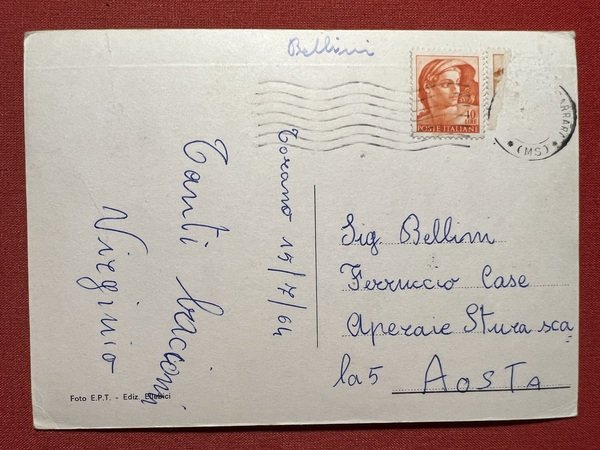 Cartolina - Saluti da Carrara - Vedute Diverse - 1964