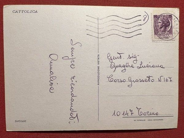 Cartolina - Souvenir di Cattolica ( Rimini ) - Vedute …