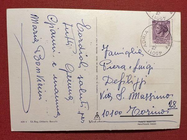 Cartolina - Saluti da Adria ( Rovigo ) - Vedute …