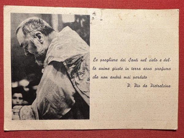 Cartolina - Padre Pio da Pietrelcina - 1955