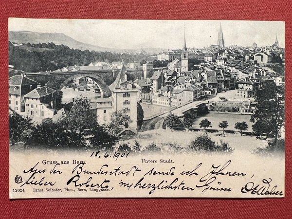 Cartolina - Svizzera - Gruss aus Bern - Untere Stadt …