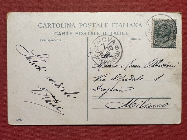 Cartolina - Genova - Stazione Principe - 1910