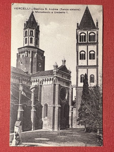 Cartolina - Vercelli - Basilica di S. Andrea e Monumento …