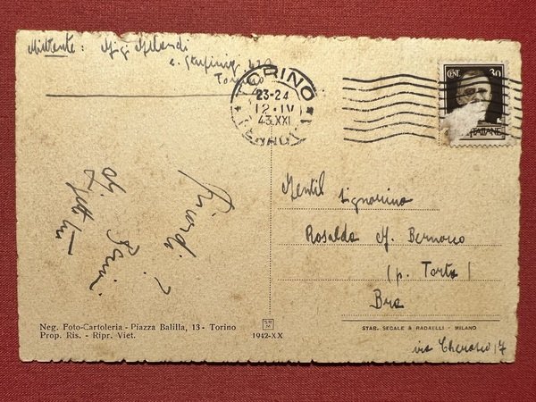 Cartolina - Torino - Istituto Interiore Edoardo Agnelli - Corso …