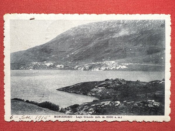 Cartolina - Moncenisio - Lago Grande - 1915