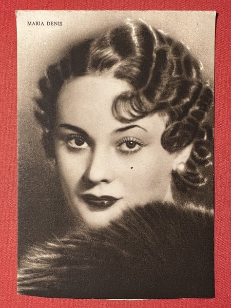 Cartolina Cinema - Attrice María Denis - 1940 ca.