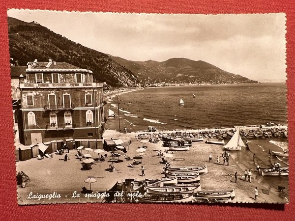 Cartolina - Laigueglia ( Savona ) - La Spiaggia del …