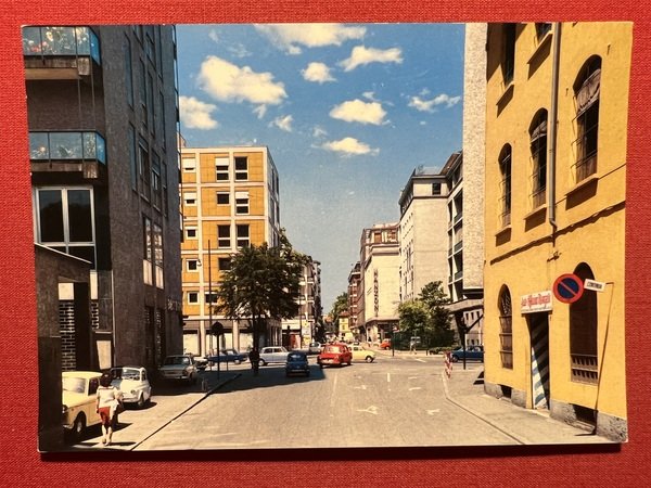 Cartolina - Monza - Via A. Manzoni - 1970 ca.