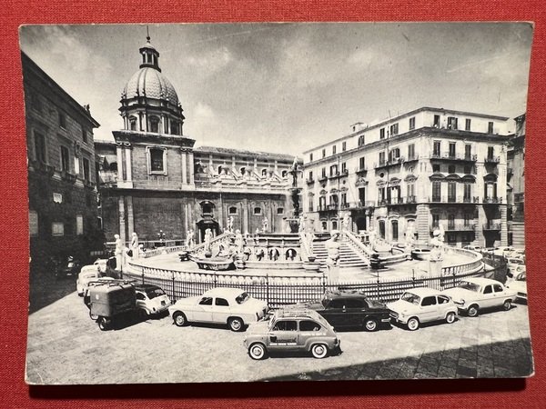 Cartolina - Palermo - Fontana Pretoria - 1940 ca.
