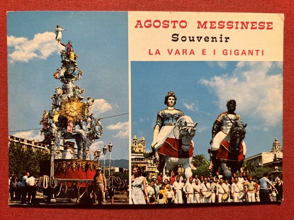 Cartolina - Agosto Messinese - Souvenir - La Vara e …