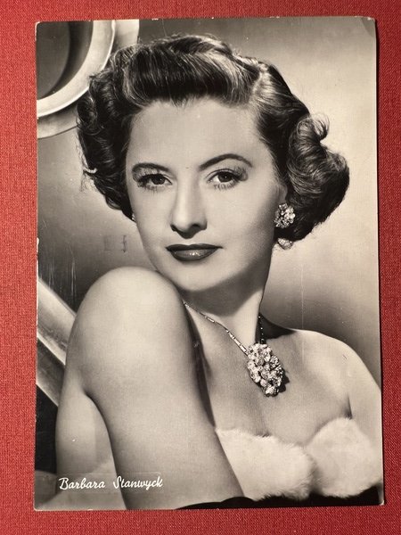 Cartolina Cinema - Attrice Barbara Stanwyck - 1950 ca.