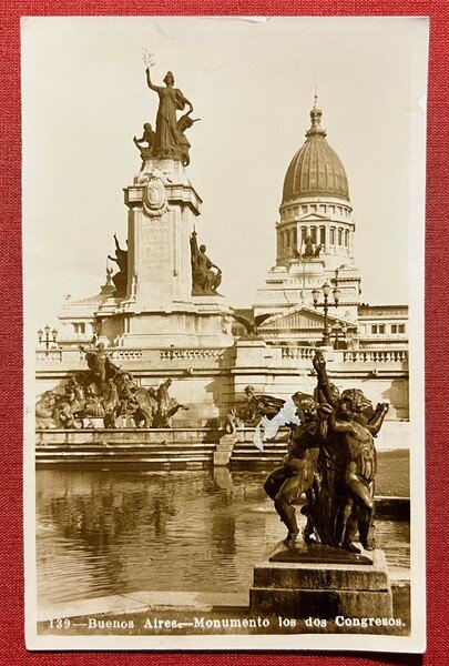 Cartolina - Buenos Aires - Monumento los des Congresos - …