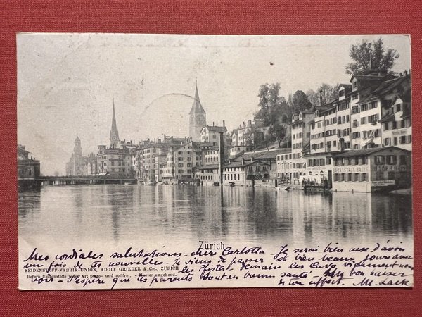 Cartolina - Svizzera - Zürich - 1903