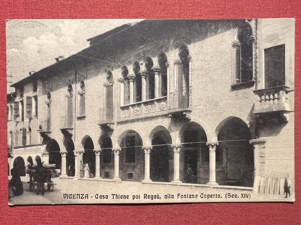 Cartolina - Vicenza - Casa Thiene poi Regaù, alla Fontana …
