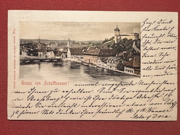 Cartolina - Svizzera - Gruss von Schaffhausen - 1900