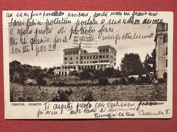 Cartolina - Genova - Quarto - 1942