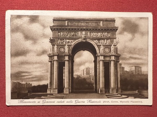Cartolina - Monumento ai Genovesi caduti nella Guerra Nazionale - …