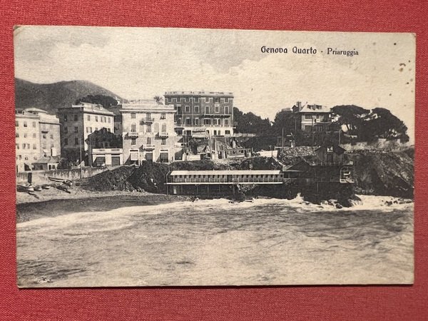 Cartolina - Genova - Quarto - Priaruggia - 1935